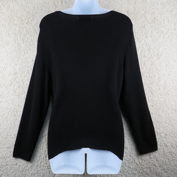 Style & Co.* Women's Long Sleeve V-Neck Straight Hem Ribbed Blouse Size~ 1X - Picture 2 of 9